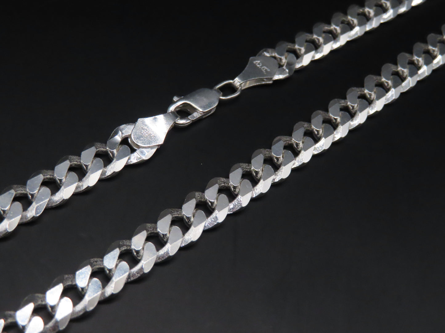 925 silver Cuban chain 25.5in/6mm (28.83g)