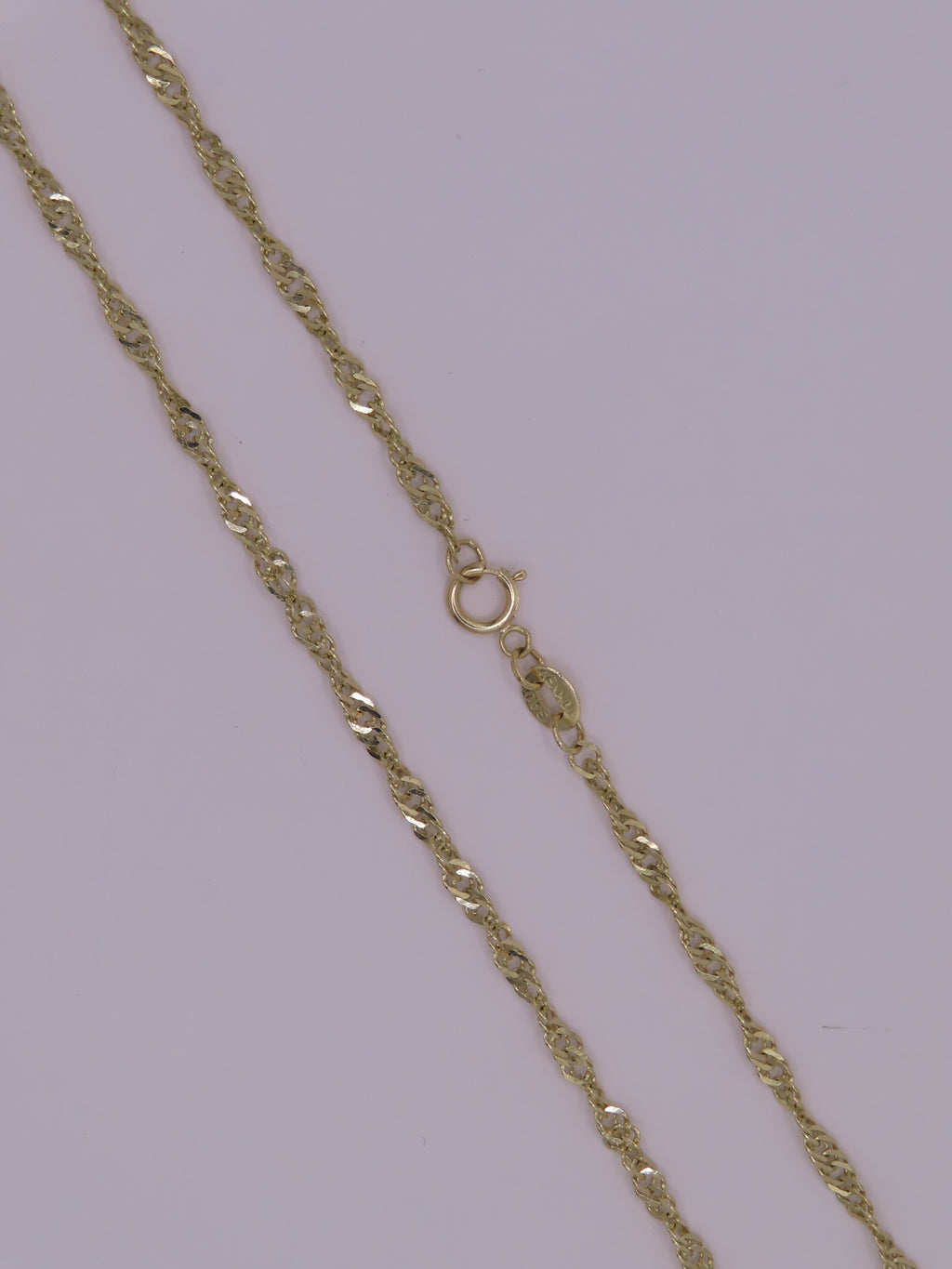 10k Gold Singapore Chain 18in/3mm