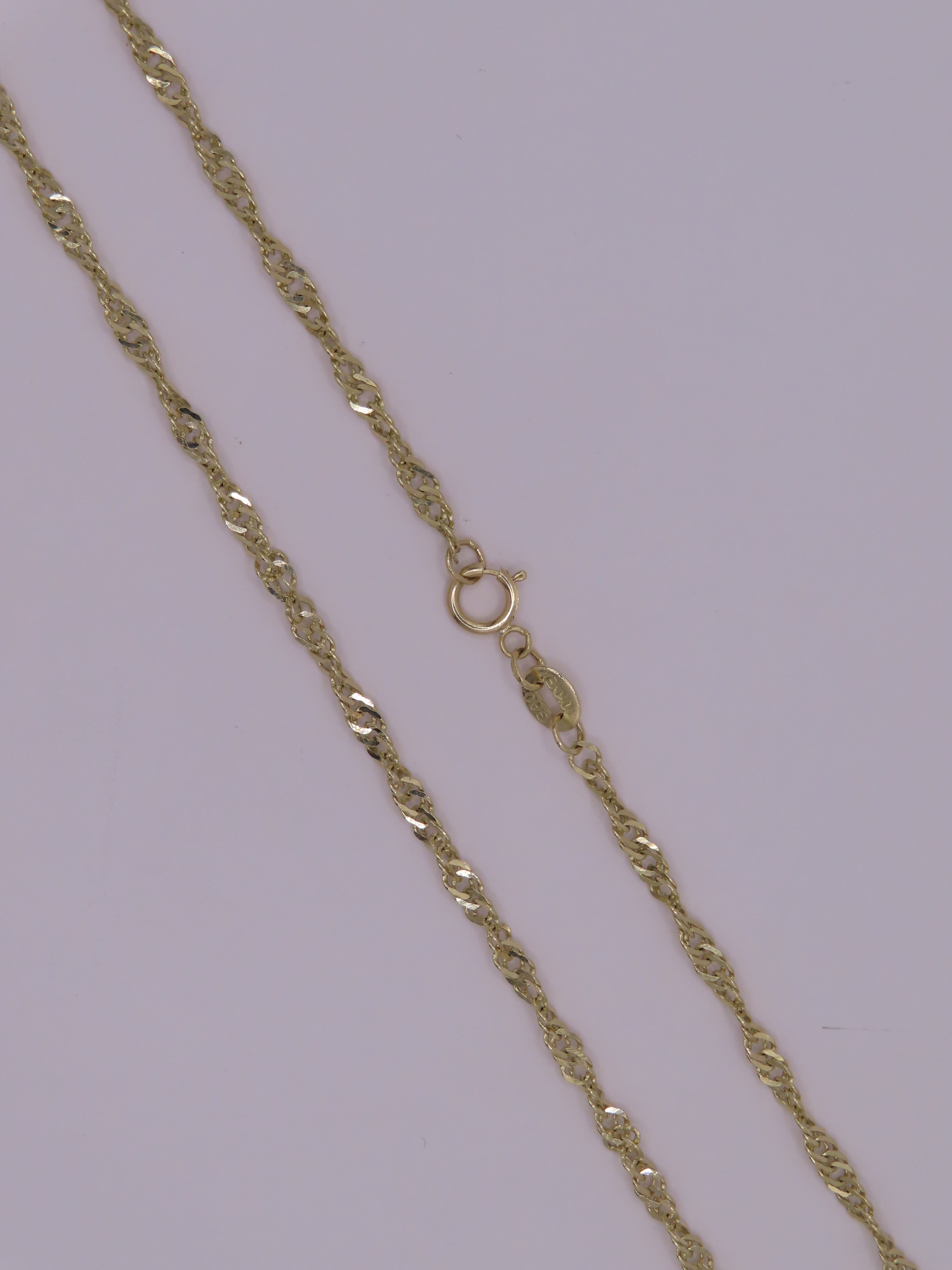 10k Gold Singapore Chain 18in/3mm