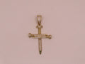 14k Gold cross pendant 1.7in