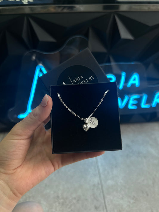 925 silver mini heart set