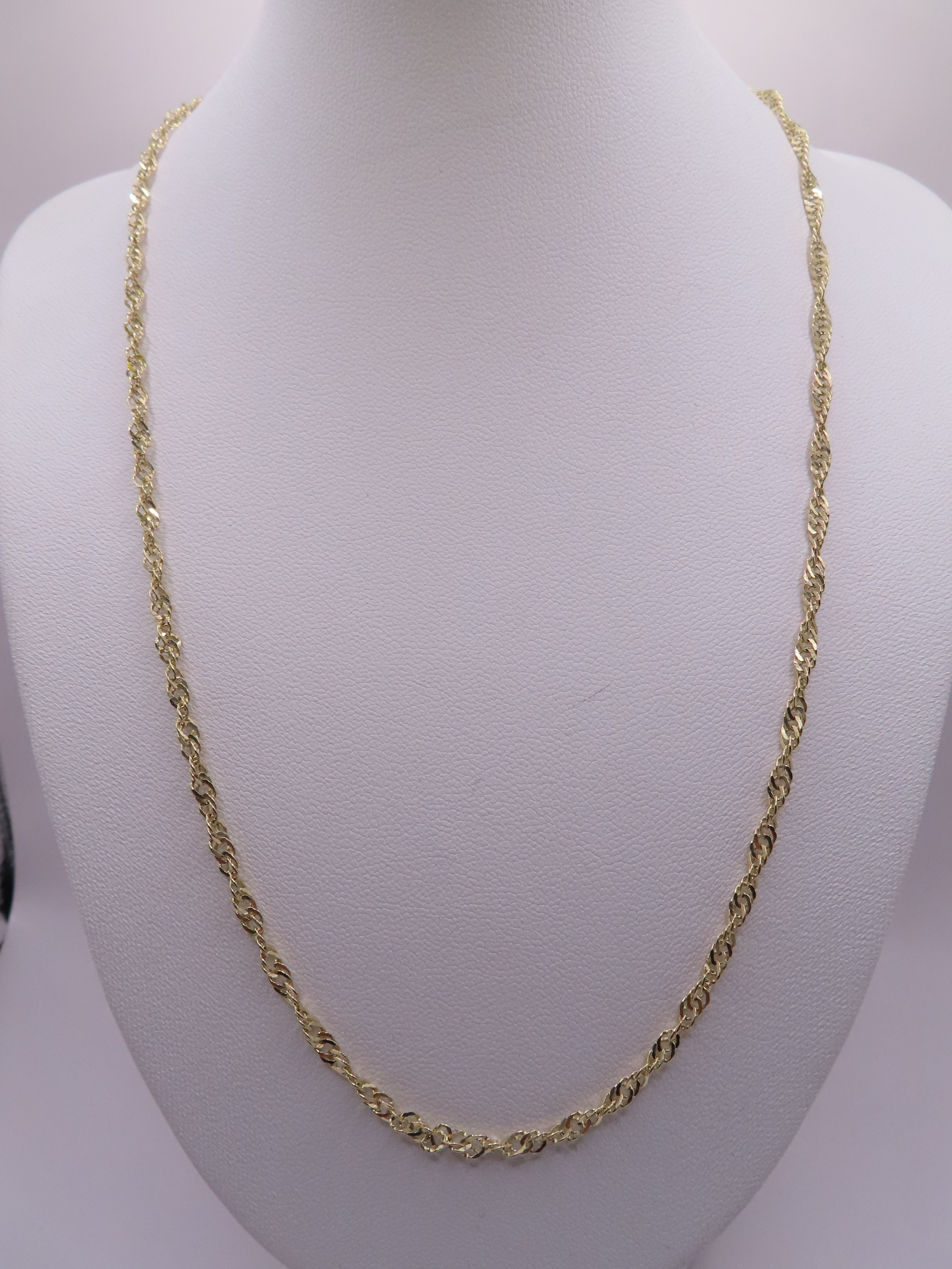 10 k GOLD Singapore Chain 16in/2mm (2.09g)