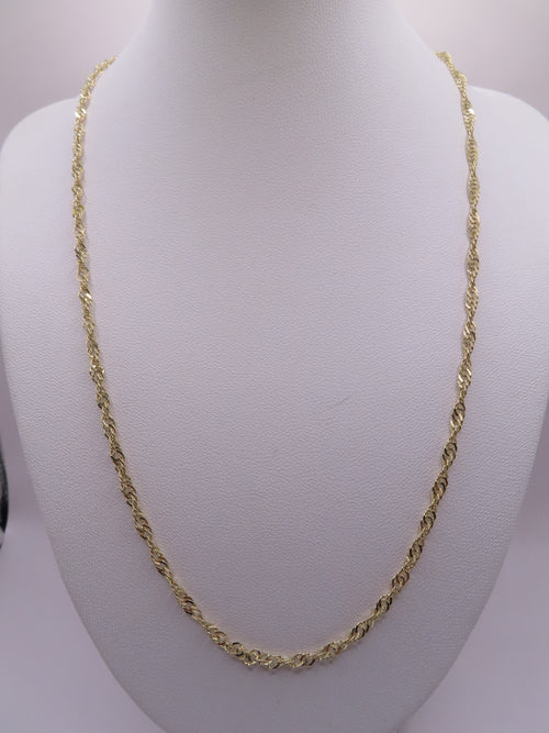 10 k GOLD Singapore Chain 16in/2mm (2.09g)