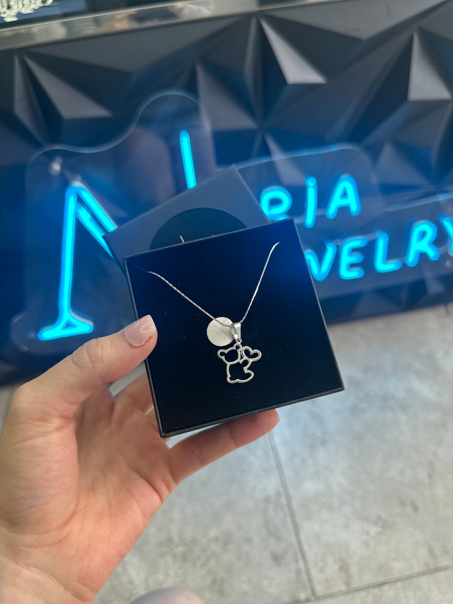 925 silver teddy bear set