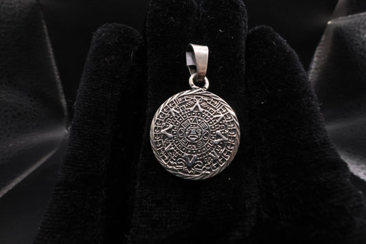 Calendario azteca pendant 925 silver