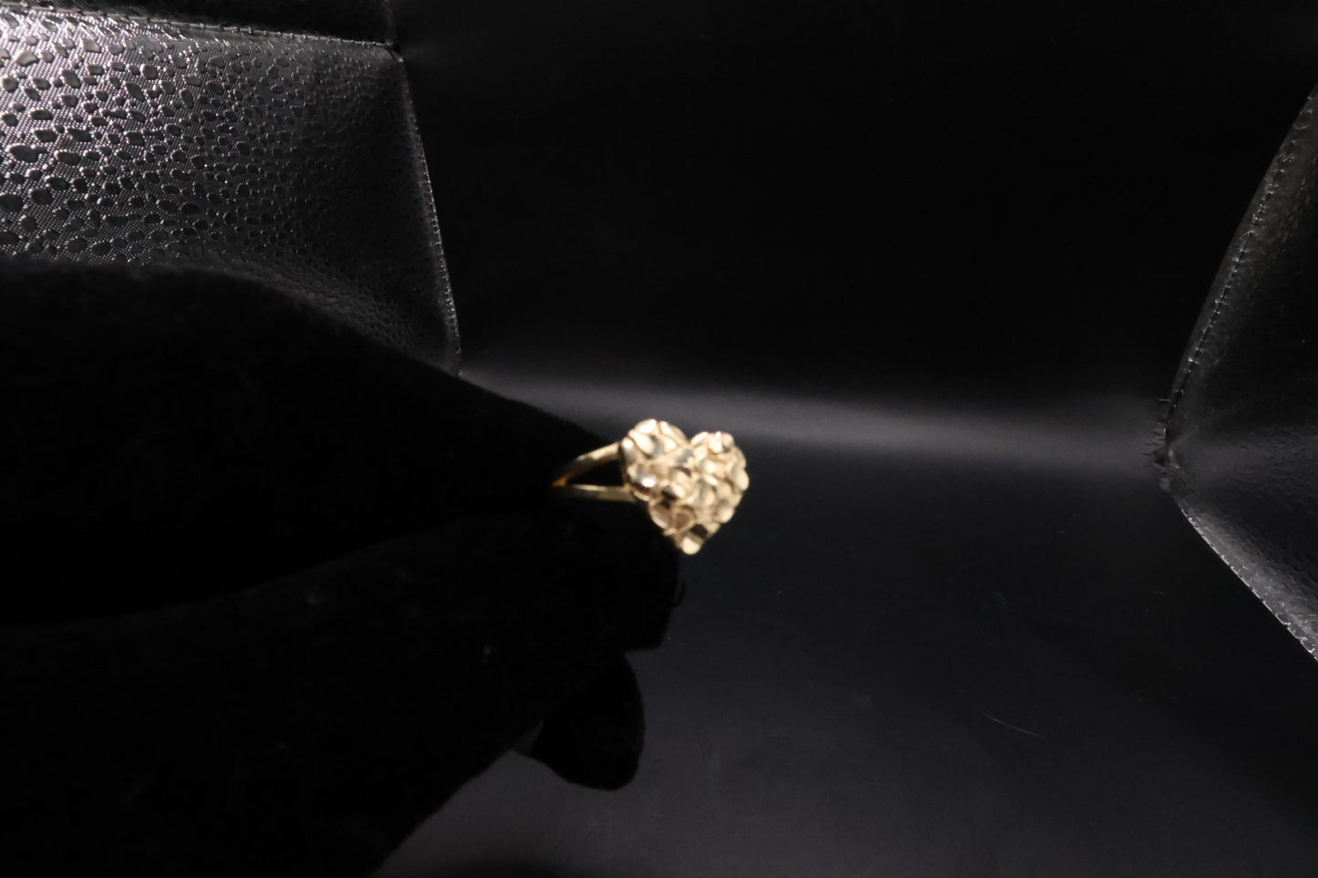 Heart nugget Ring 14k gold