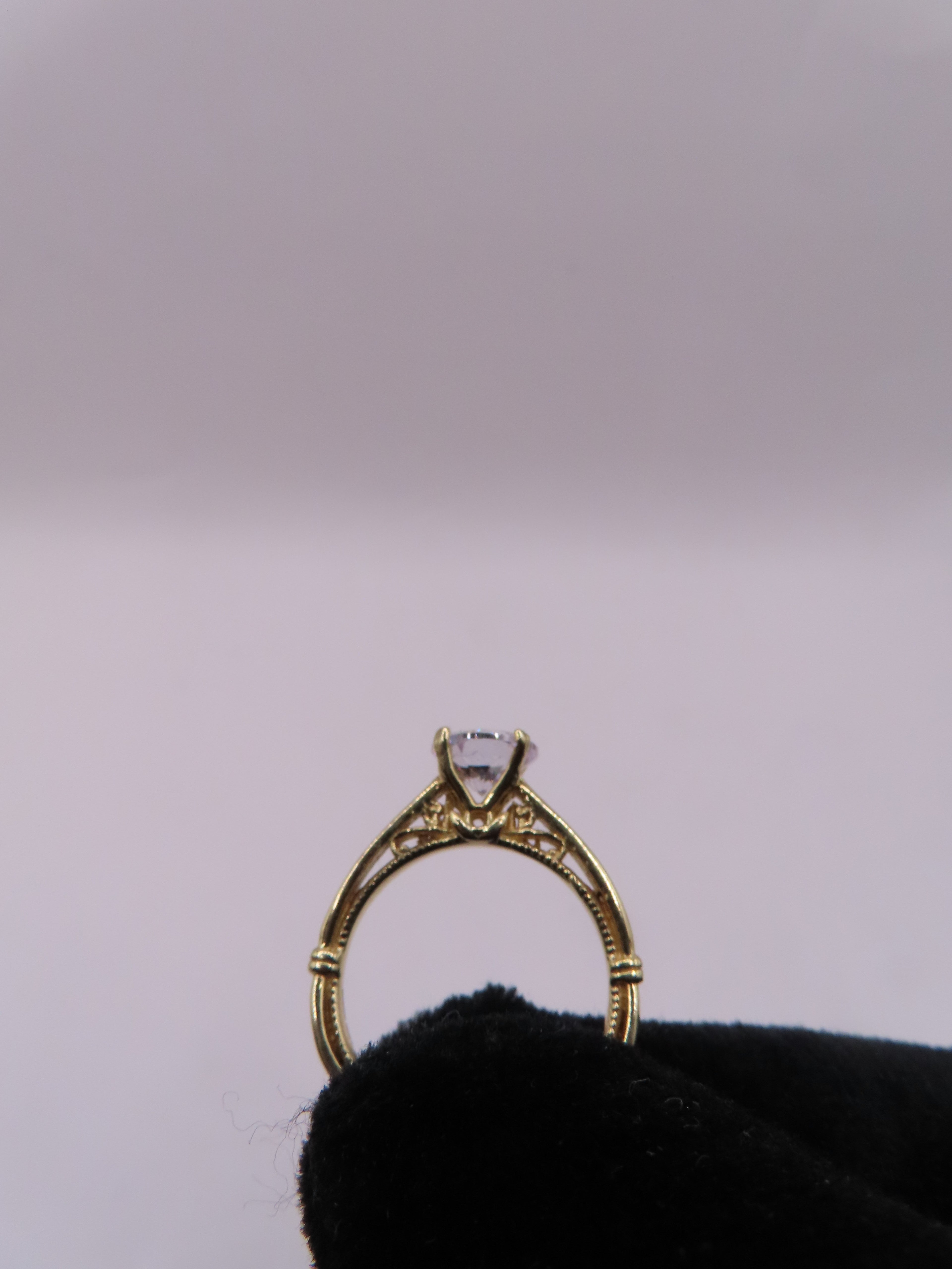 10k Gold Engagement Ring Sz 5