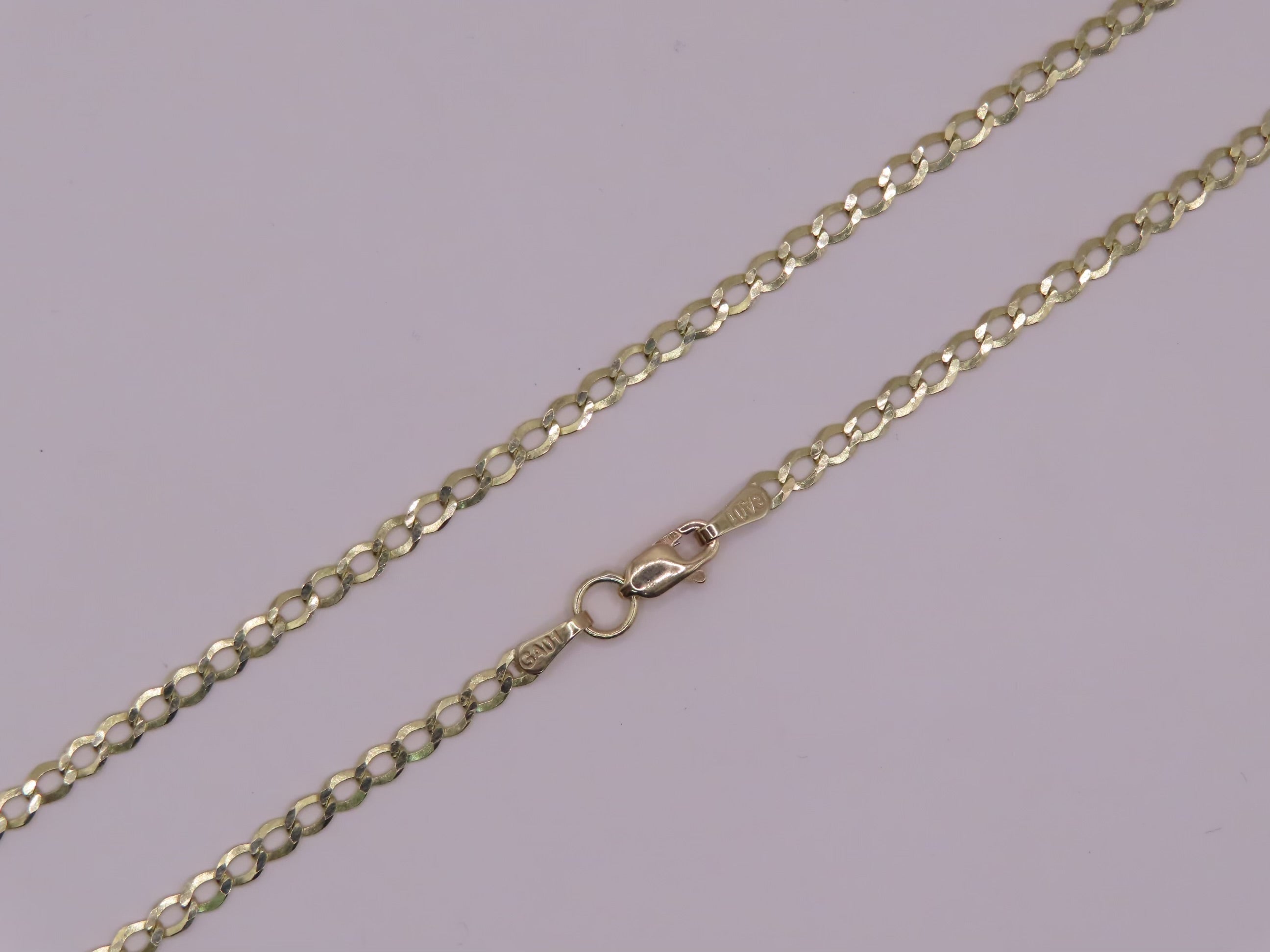 Cuban chain 21.5in/3mm (4.76g) 10k gold