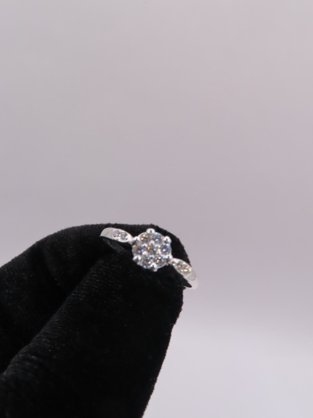 925 silver flower ring