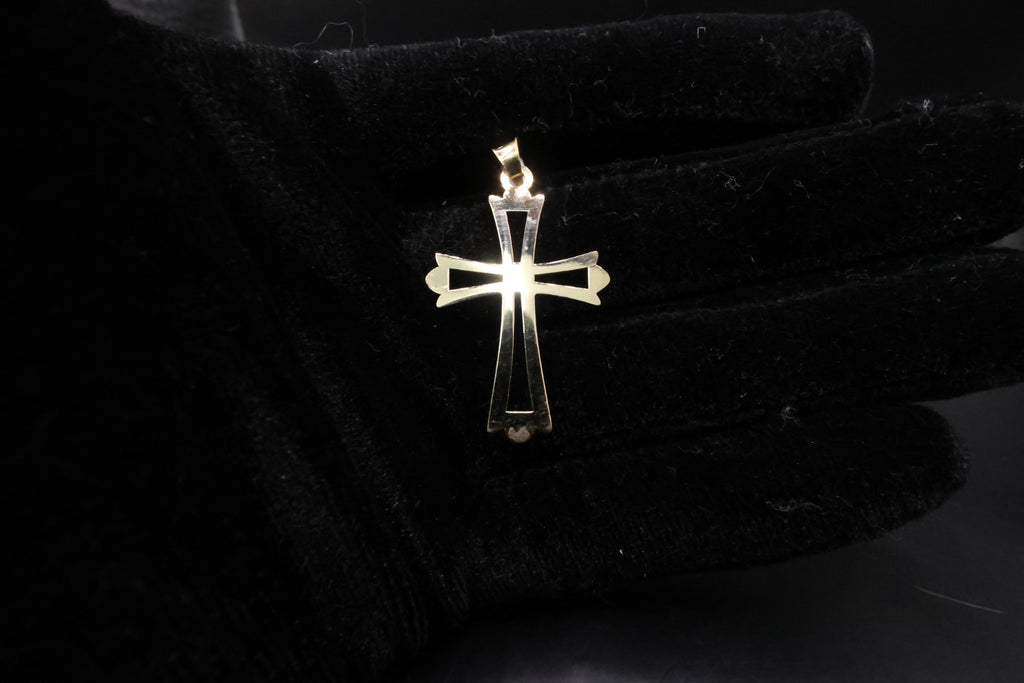 Cross pendant 10k gold