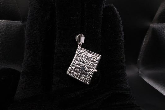 Santa biblia big pendant 925 silver