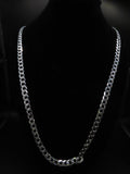 DIAMOND CUT CUBAN LINK CHAIN 27IN/7MM