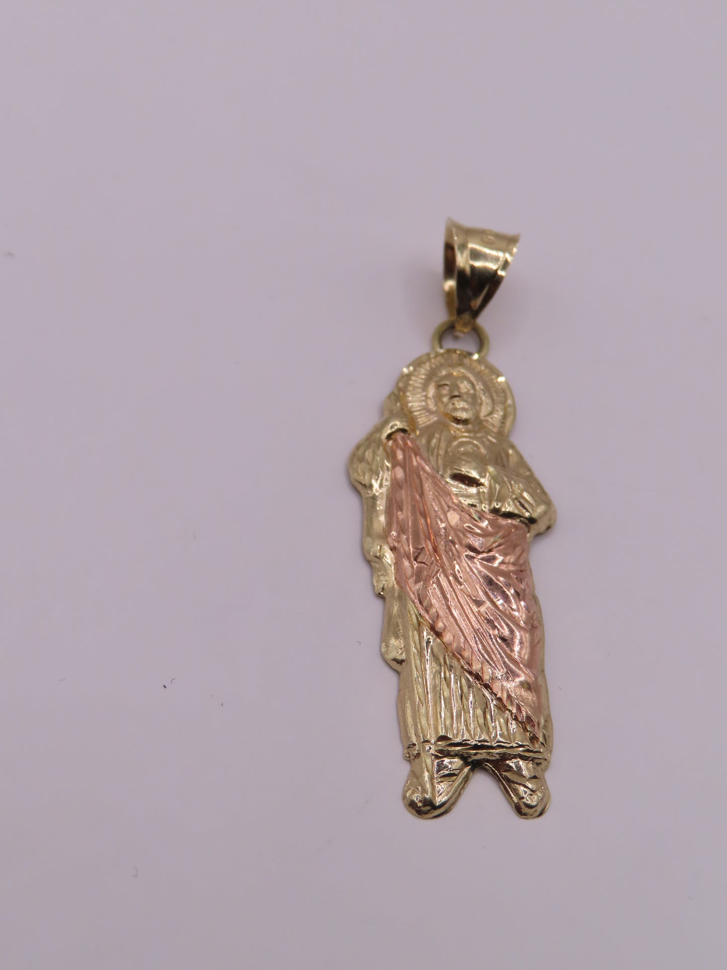 10k 2tones Gold San Judas 2in  4.12g
