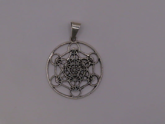 925 SILVER METATRON PENDANT 2IN