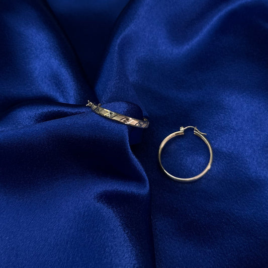 10k gold hoops