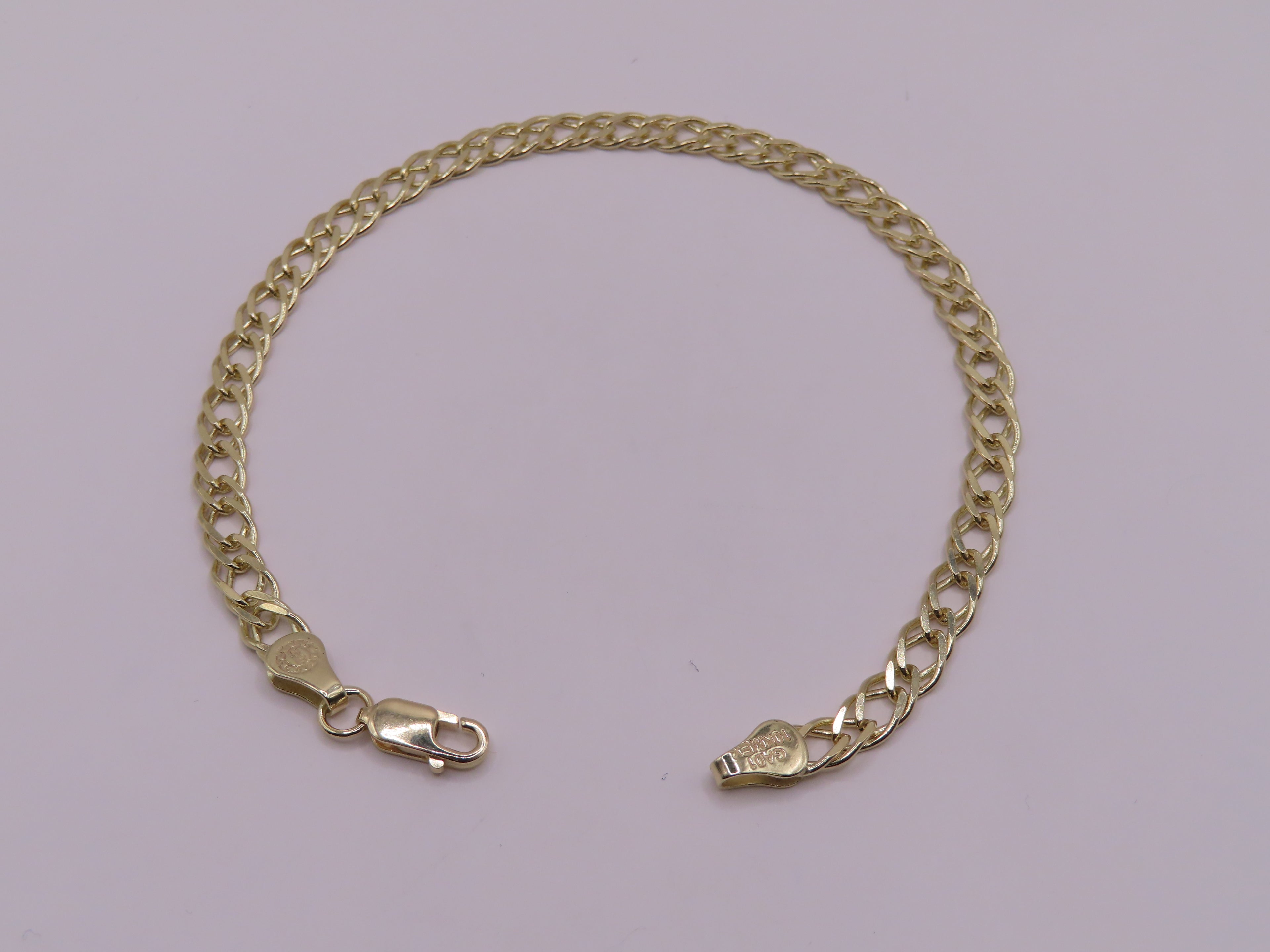10k gold Rambo bracelet 7in/4mm
