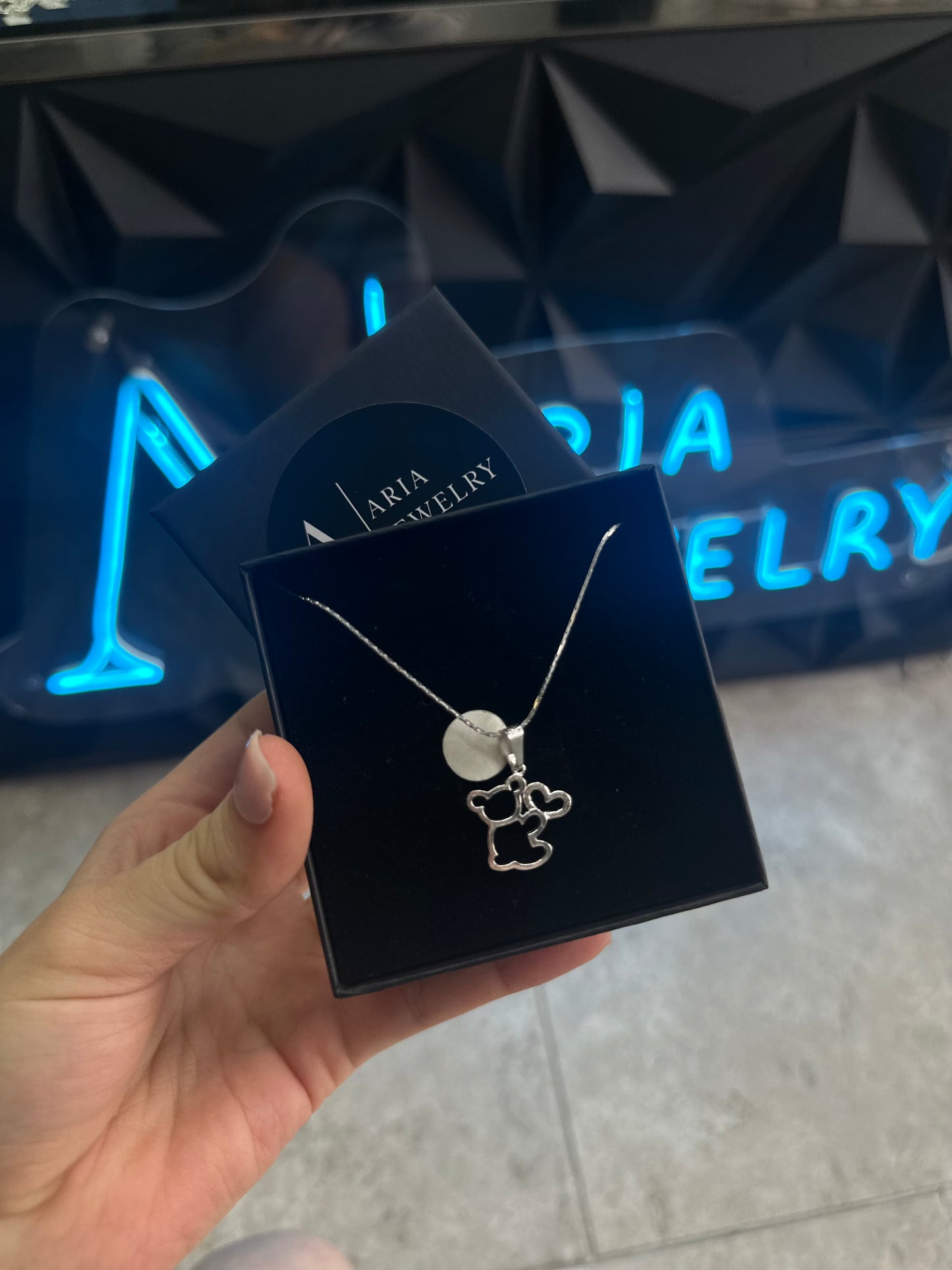 925 silver teddy bear set