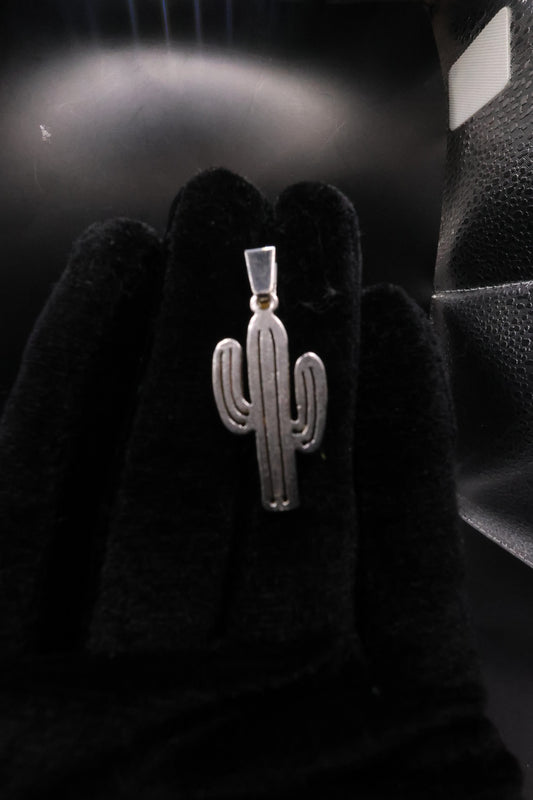 Cactus pendant 925 silver
