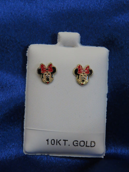 Minie 10k gold stud earrings
