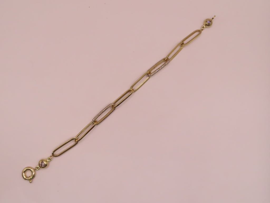 14k Gold bracelet 7in