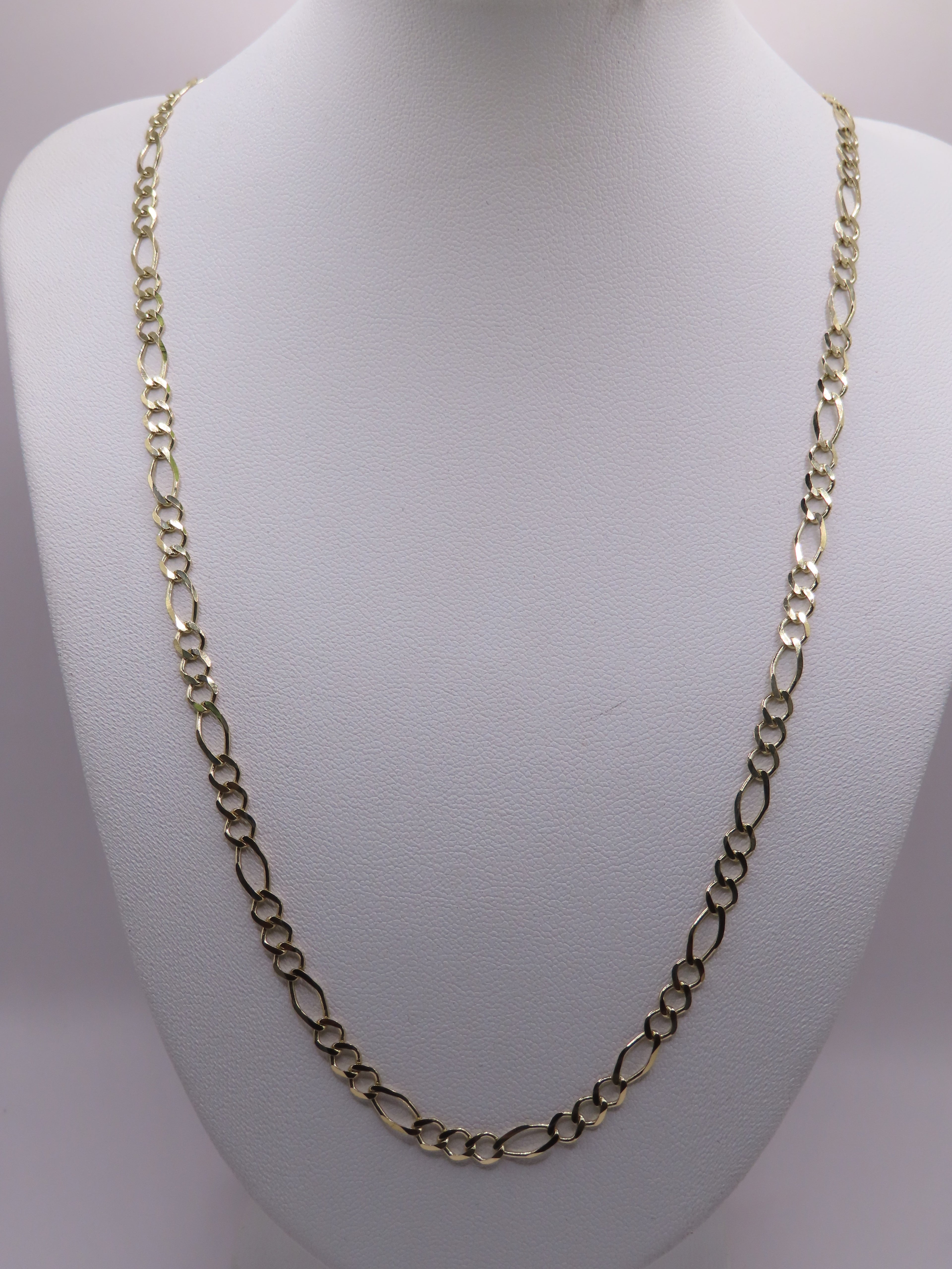 10k Gold Figaro Chain 22in/4mm