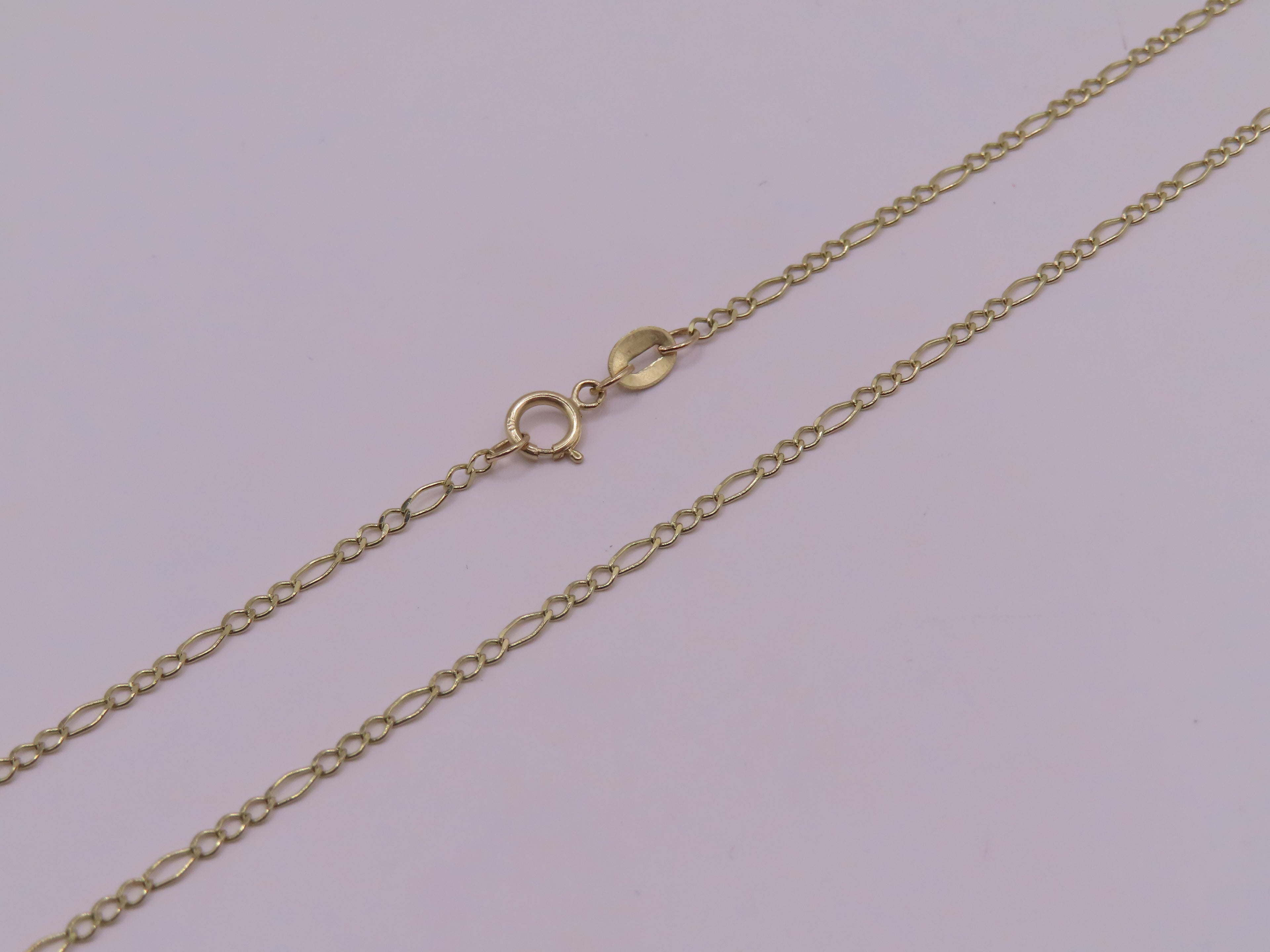 10k gold figaro chain 20in/3mm