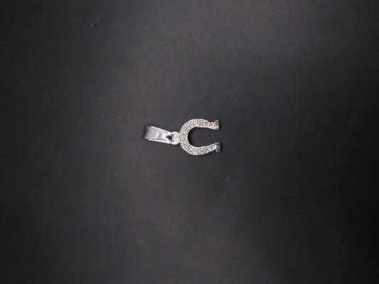925 silver mini horseshoe pendant