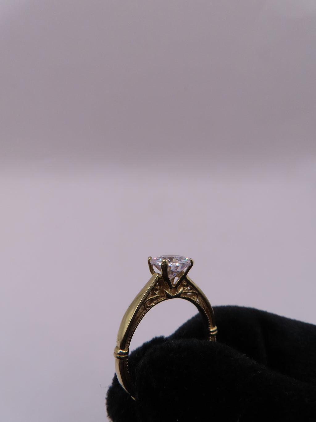 10k Gold Engagement Ring Sz 5