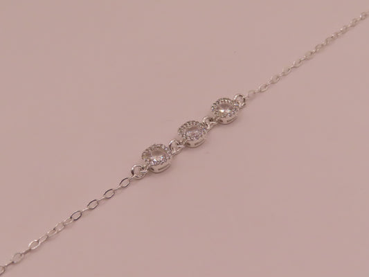925 silver bracelet 7in