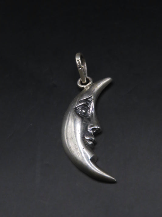 925 silver moon pendant