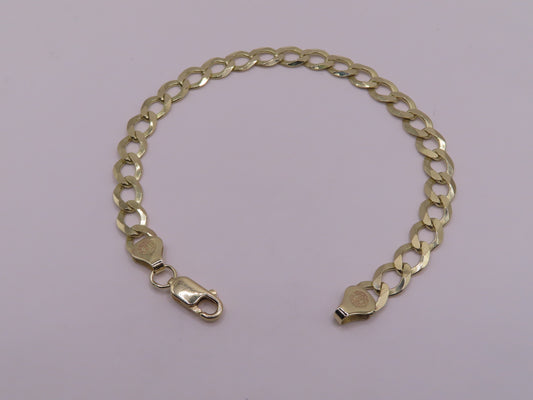 10k Gold Cuban bracelet 8.5in/8mm