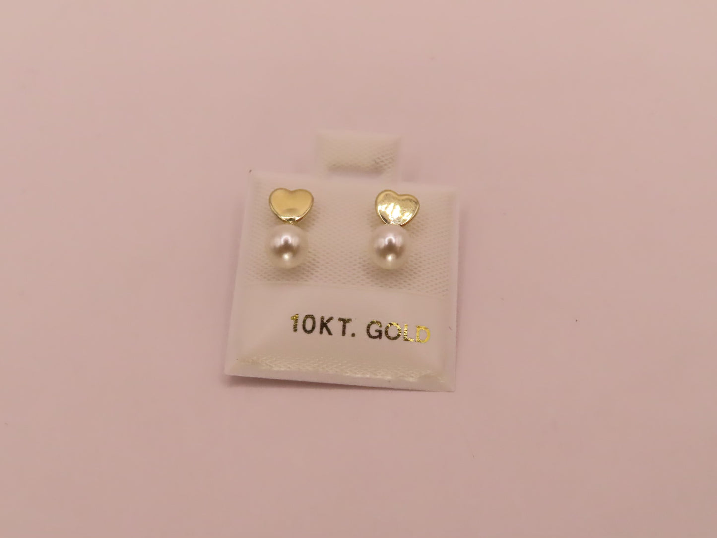 10k Gold heart earrings