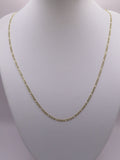 10k gold figaro chain 20in/3mm