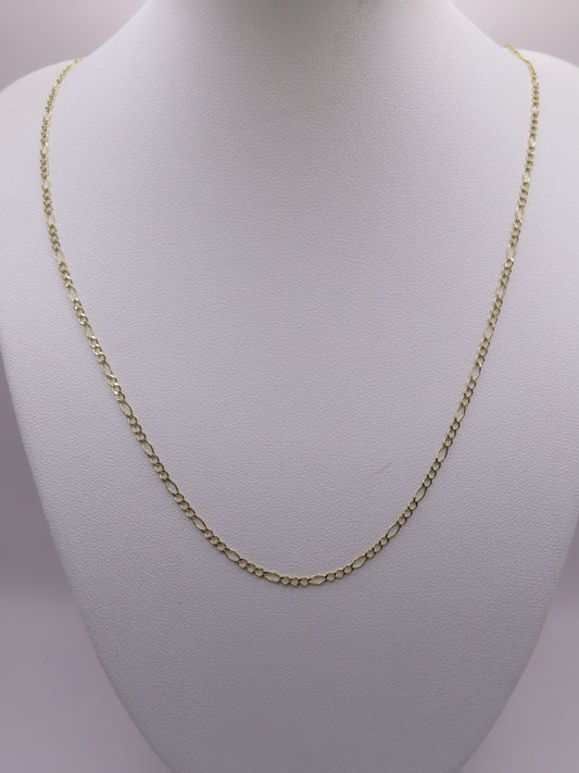 10k gold figaro chain 20in/3mm