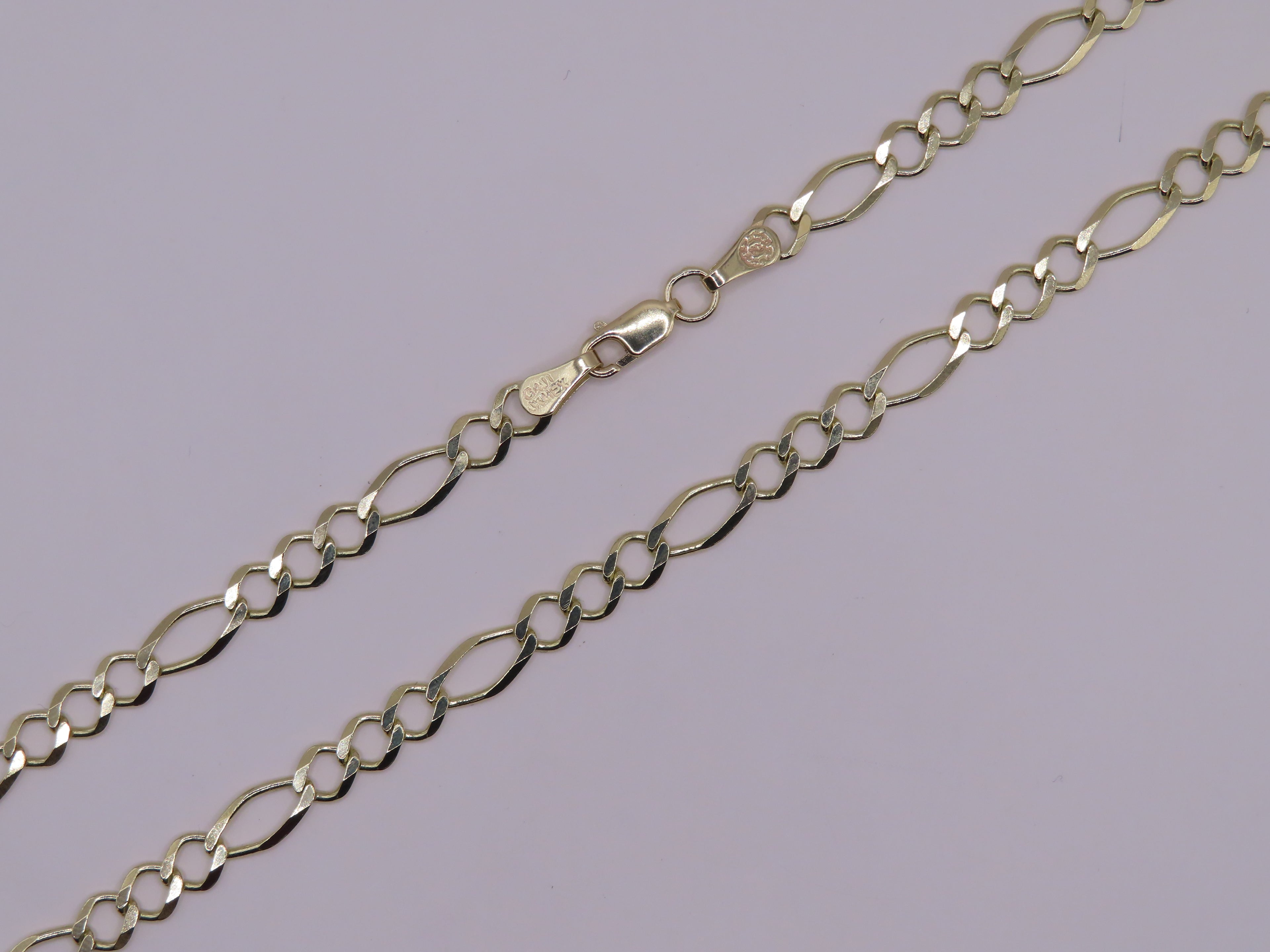 10k GOLD FIGARO CHAIN 26in/6mm (13.60)