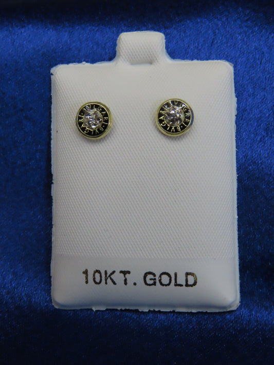 Mini Bul  10k gold stud earrings