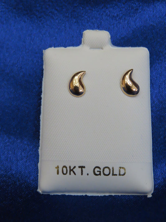 10k rose gold stud earrings