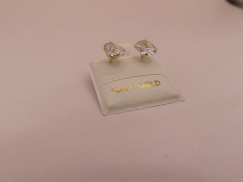 10k Gold medium zirconia earrings