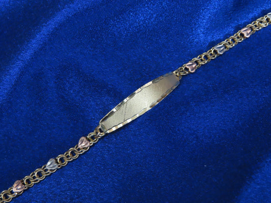 Baby 10k gold bracelet 5.7in