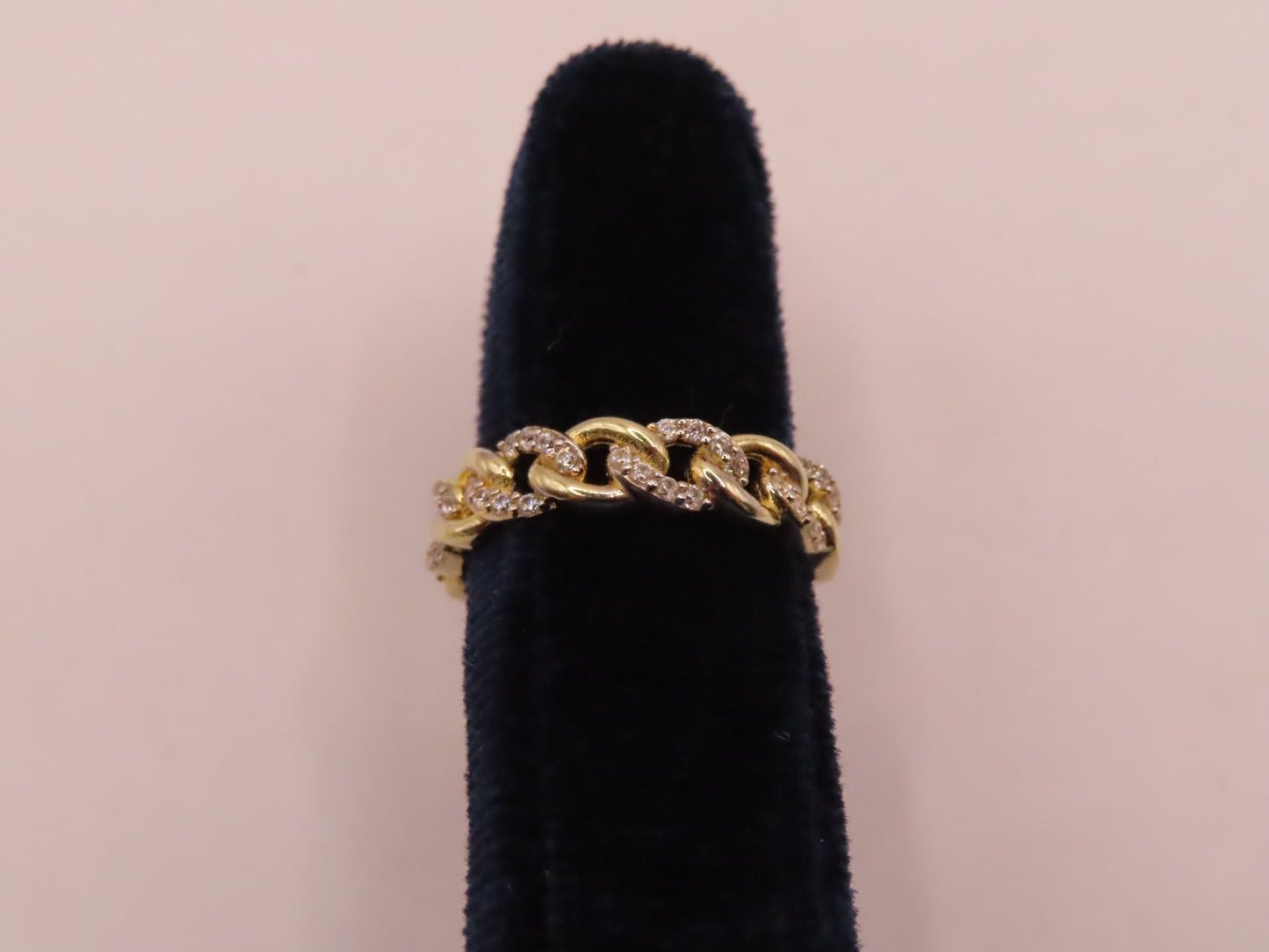 14k Gold Cuban Link Ring