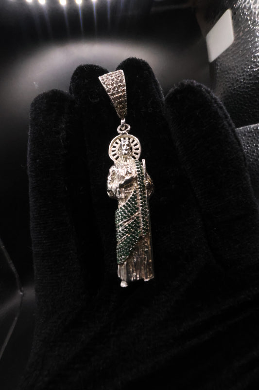 San judas pendant 925 silver