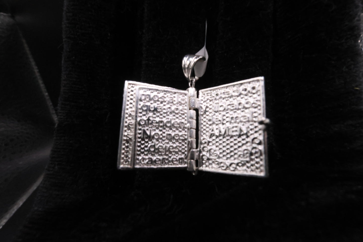 Santa biblia small pendant 925 silver