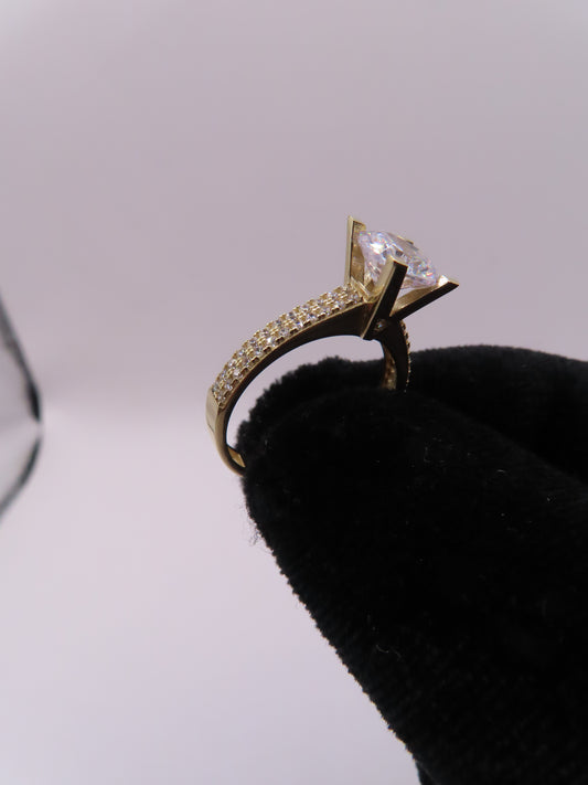 10k Gold Engagement Ring Sz6
