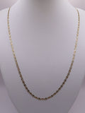 10k 3 tones gold chain 16in/3mm (2.43g