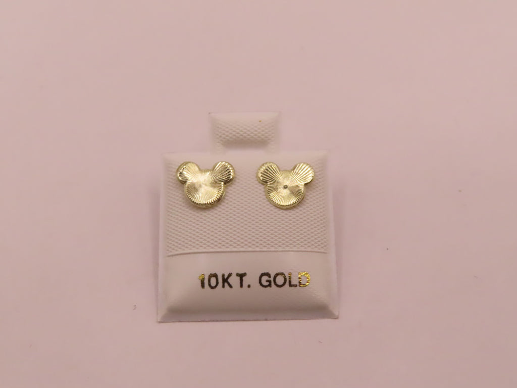 10k Gold Mickey earrings