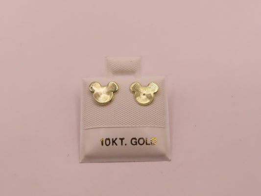 10k Gold Mickey earrings