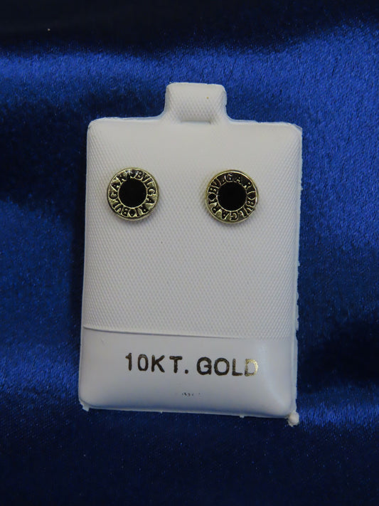 Bul  10k gold stud earrings