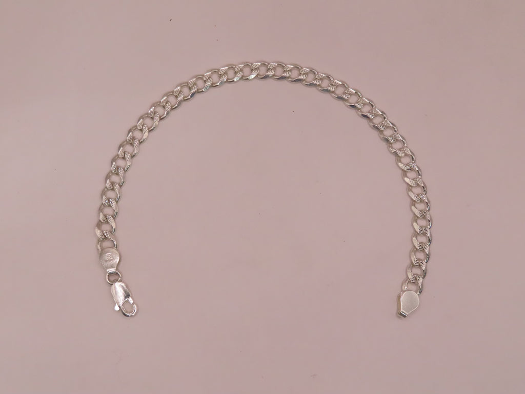 925 diamond cut Cuban chain 8in/8mm