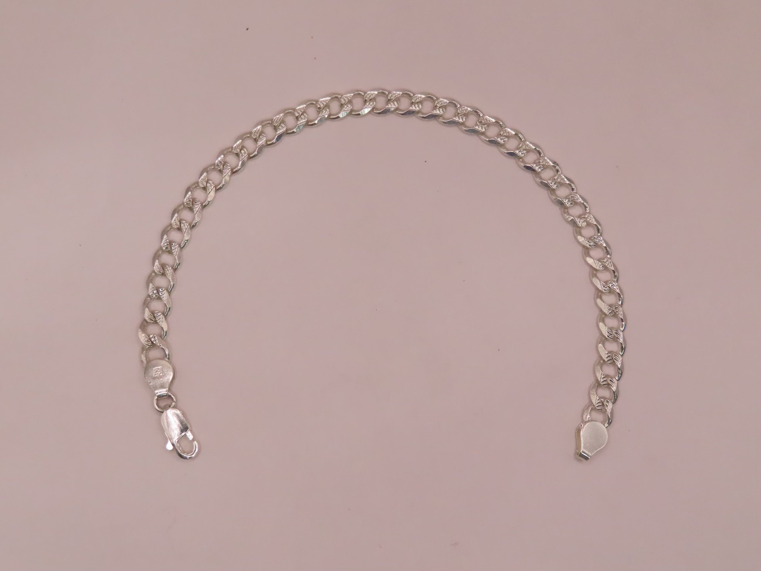 925 diamond cut Cuban chain 8in/8mm