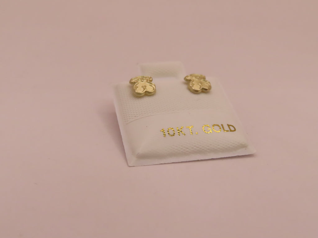 10k Gold mini bear earrings